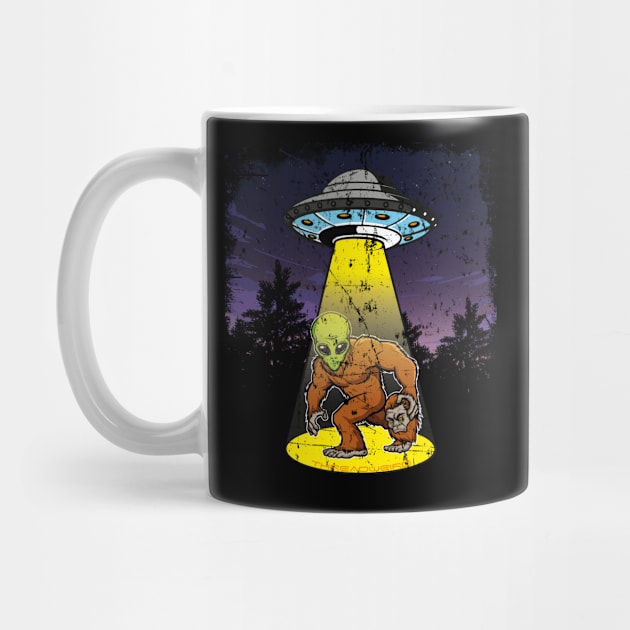 Bigfoot Is An Alien by ThreadWeird Apparel Company